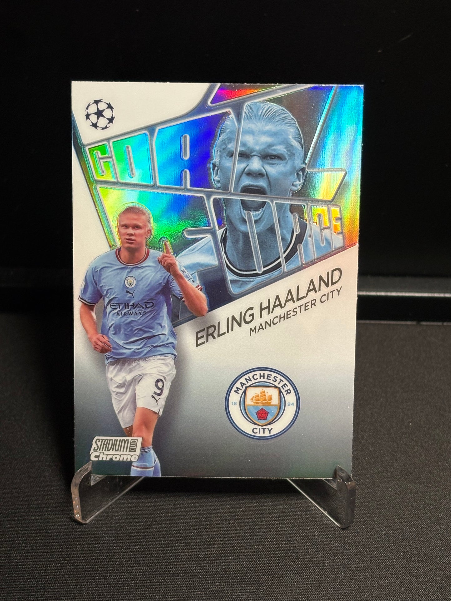 Erling Haaland Topps Stadium Club 2022-23 "Goal Force" Manchester City