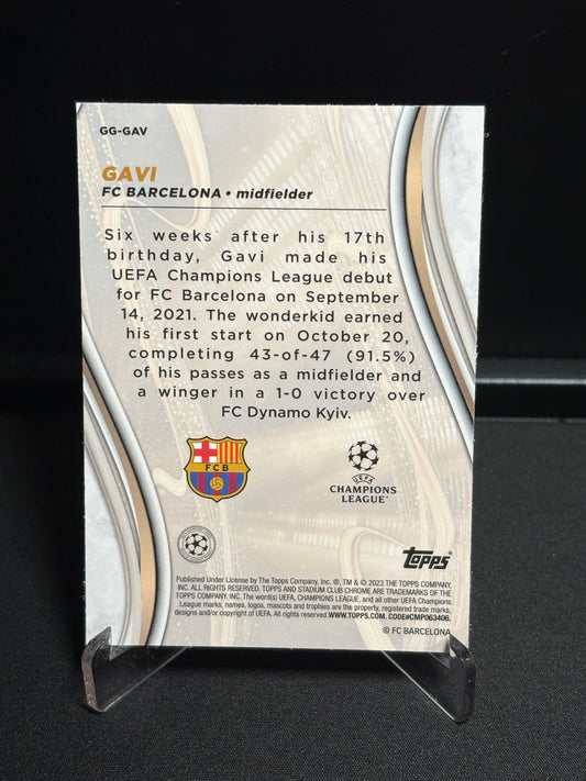 Gavi Topps Stadium Club 2022-23 "Glimpses Of Gold" Barcelone