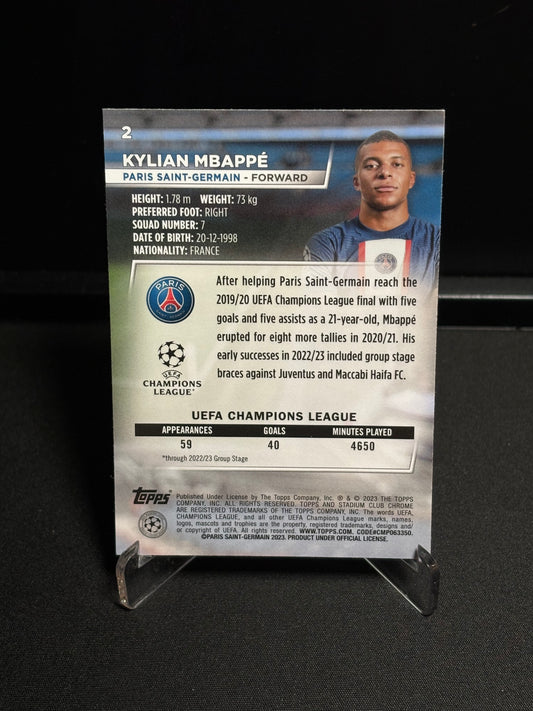 Kylian Mbappé Topps Stadium Club 2022-23 "Base" PSG