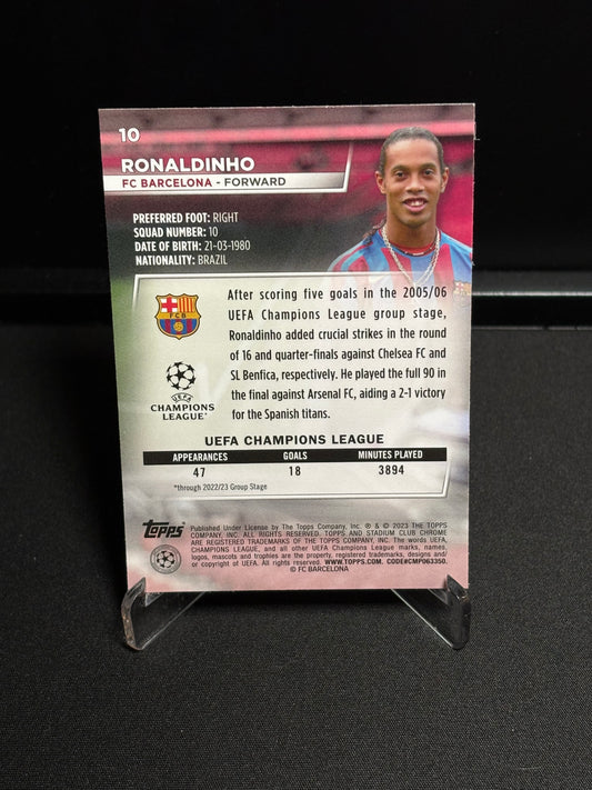 Ronaldinho Topps Stadium Club 2022-23 "Base" Barcelone