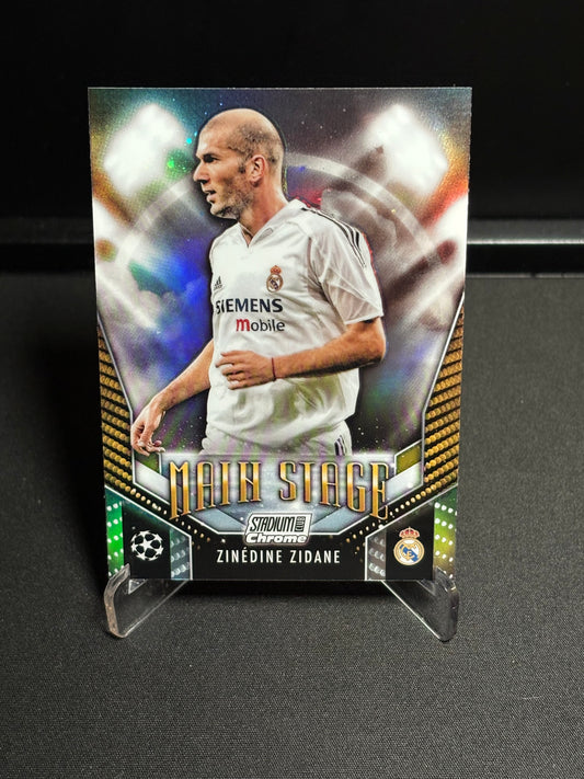 Zinedine Zidane Topps Stadium Club 2023-24 "Main Stage" Real Madrid