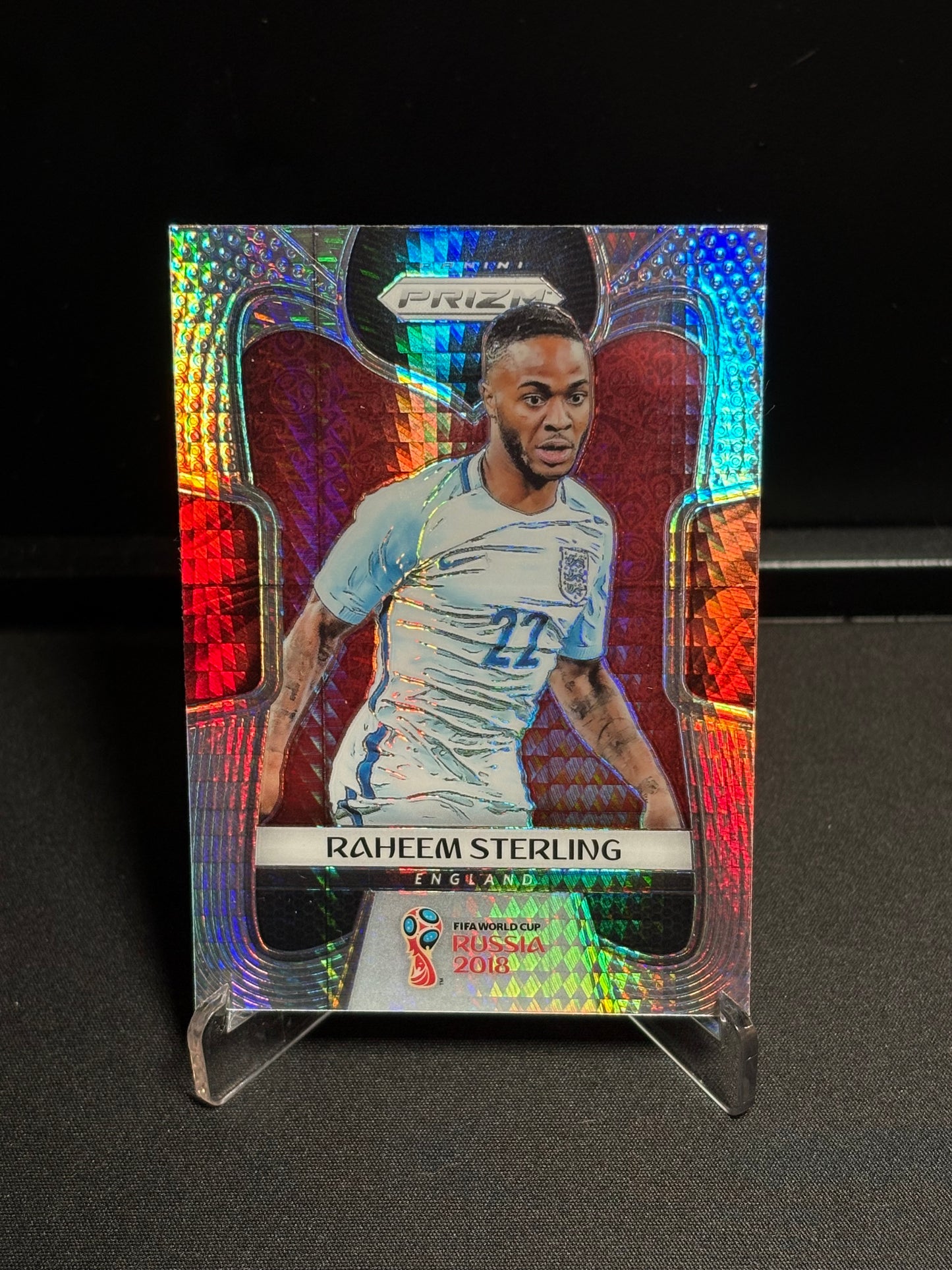 Raheem Sterling Panini World Cup 2018 "Hyper Prizm" Angleterre