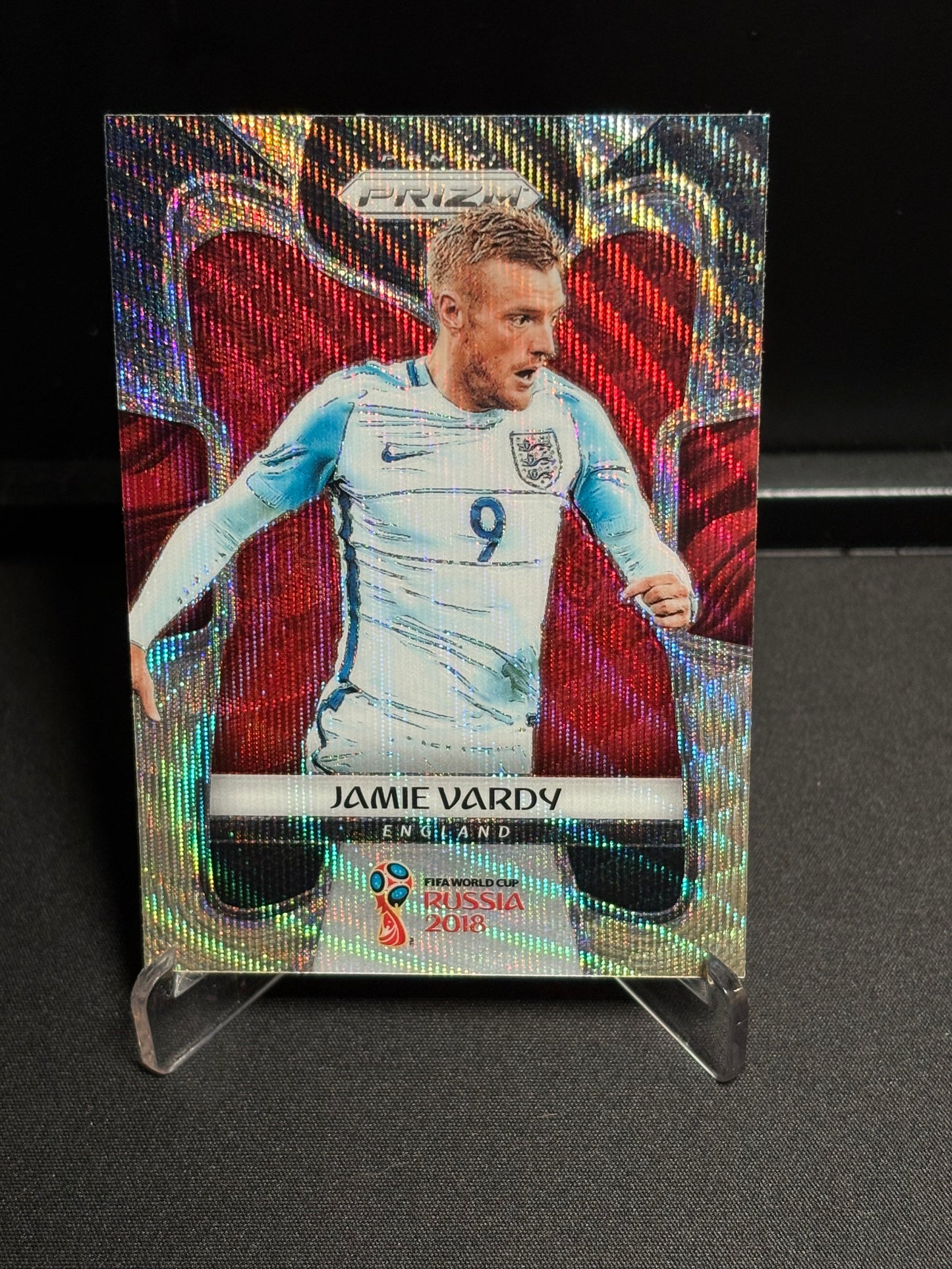 Jamie Vardy Panini World Cup 2018 "Black Gold Prizm" Angleterre