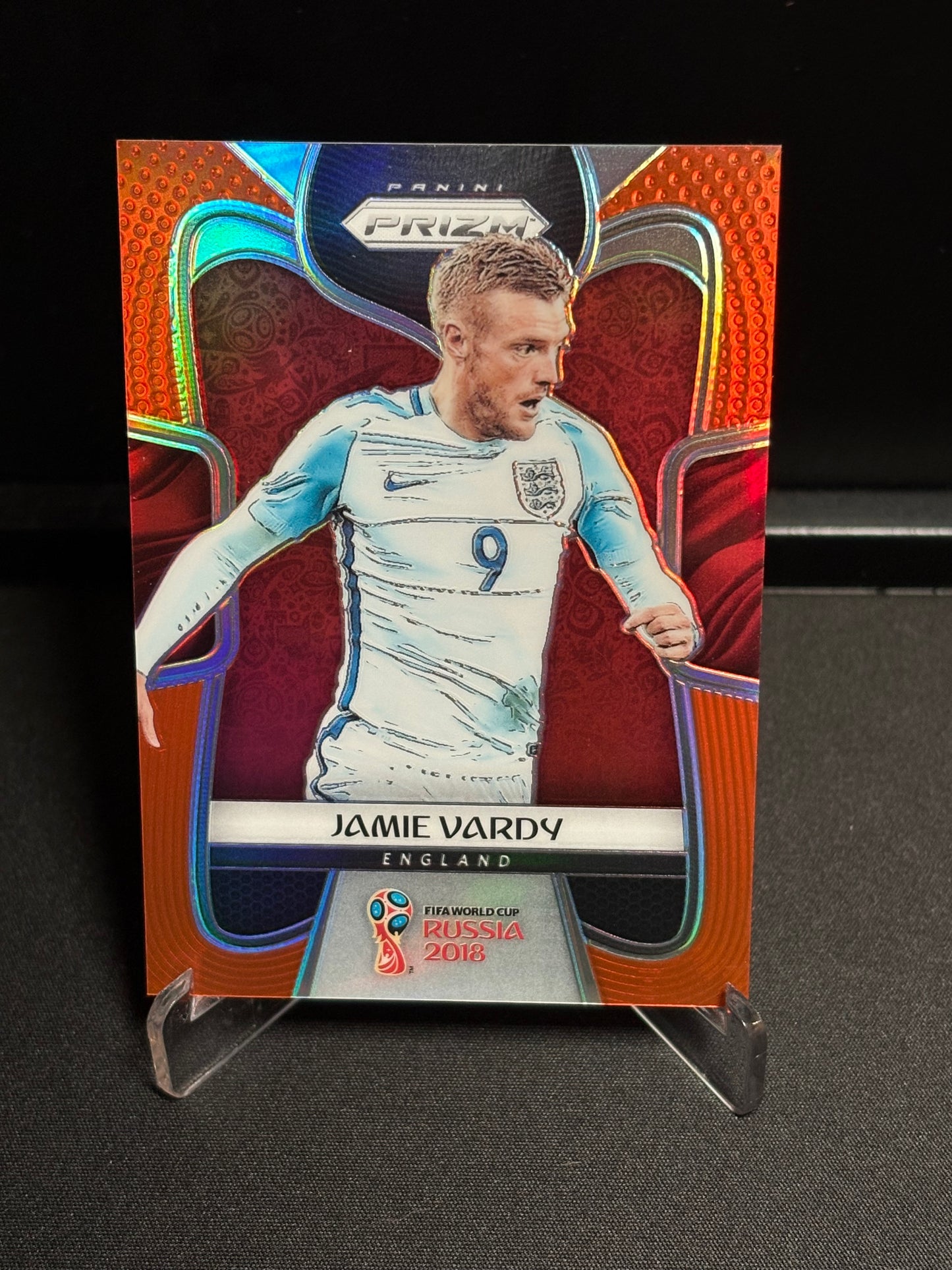 Jamie Vardy Panini World Cup 2018 "Orange Prizm /65" Angleterre