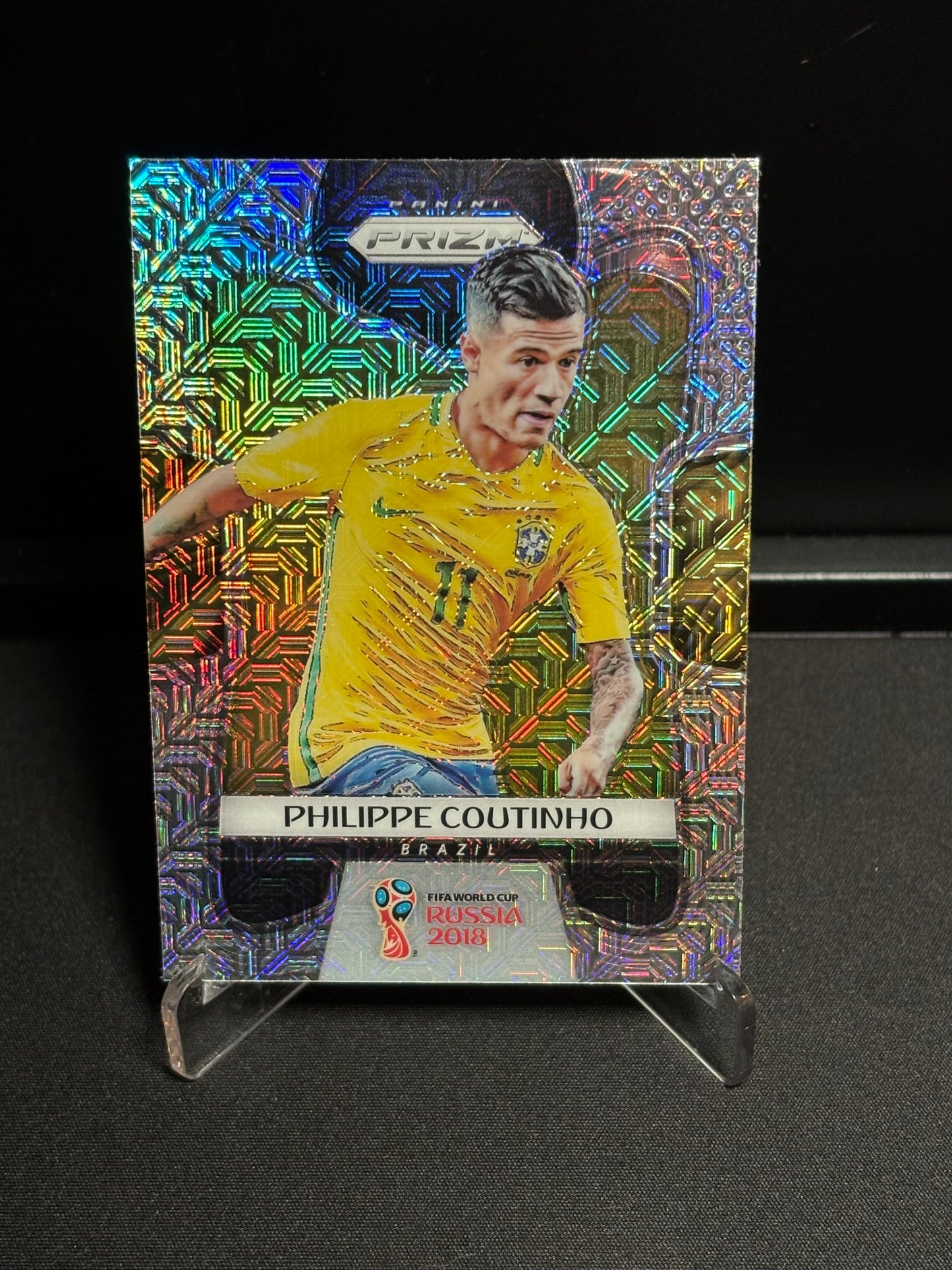 Philippe Coutinho Panini Prizm World Cup 2018 "Mojo Prizm" Brésil