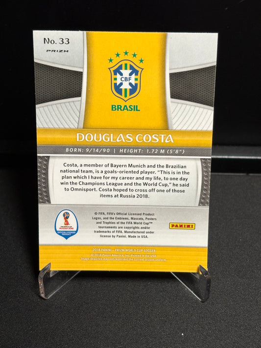 Douglas Costa Panini Prizm World Cup 2018 "Lazer Prizm" Brésil