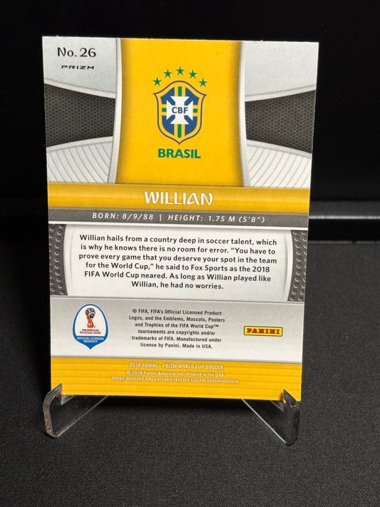 Willian Panini Prizm World Cup 2018 "Prizm" Brésil