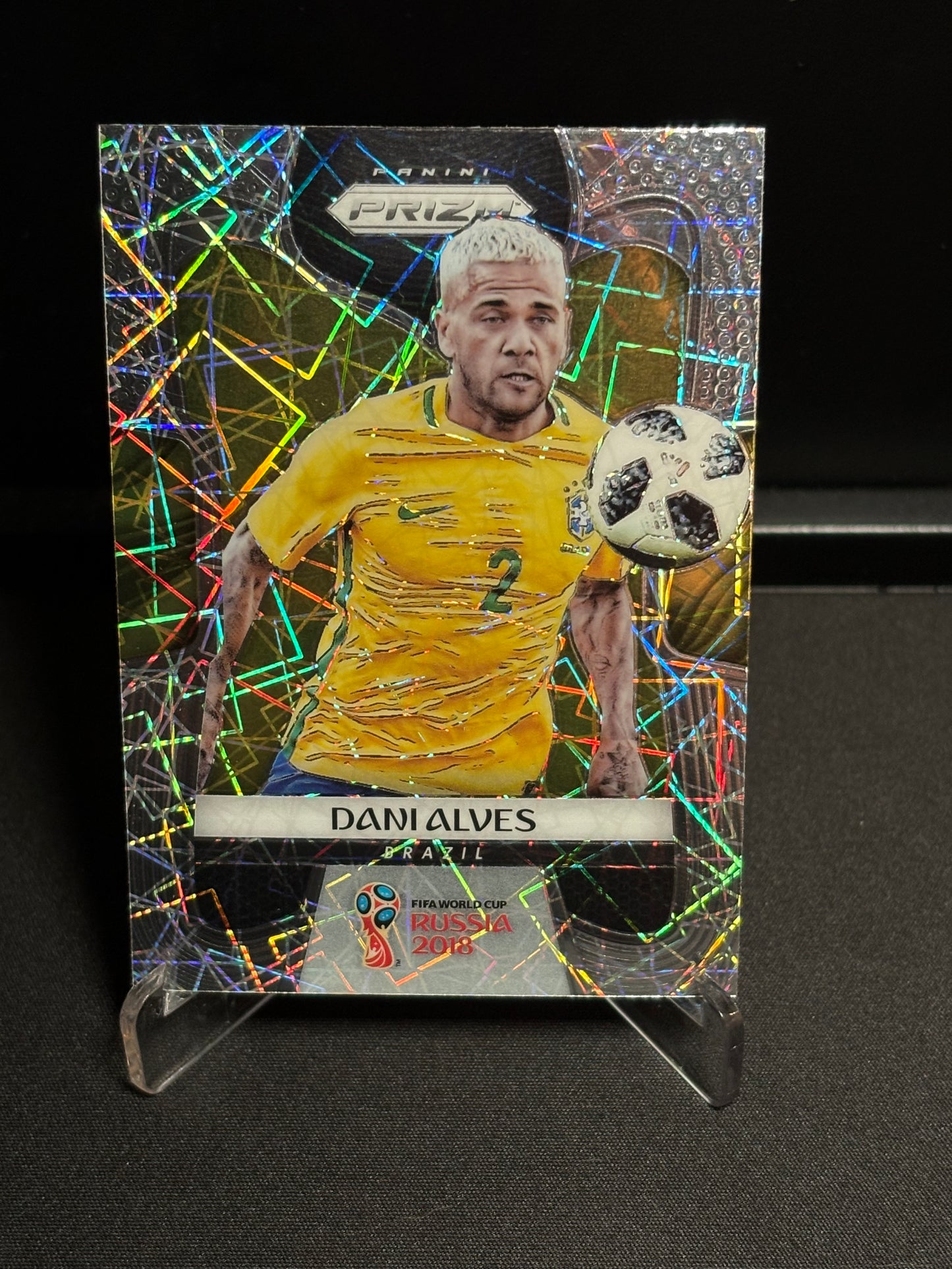 Dani Alves Panini Prizm World Cup 2018 "Lazer Prizm" Brésil