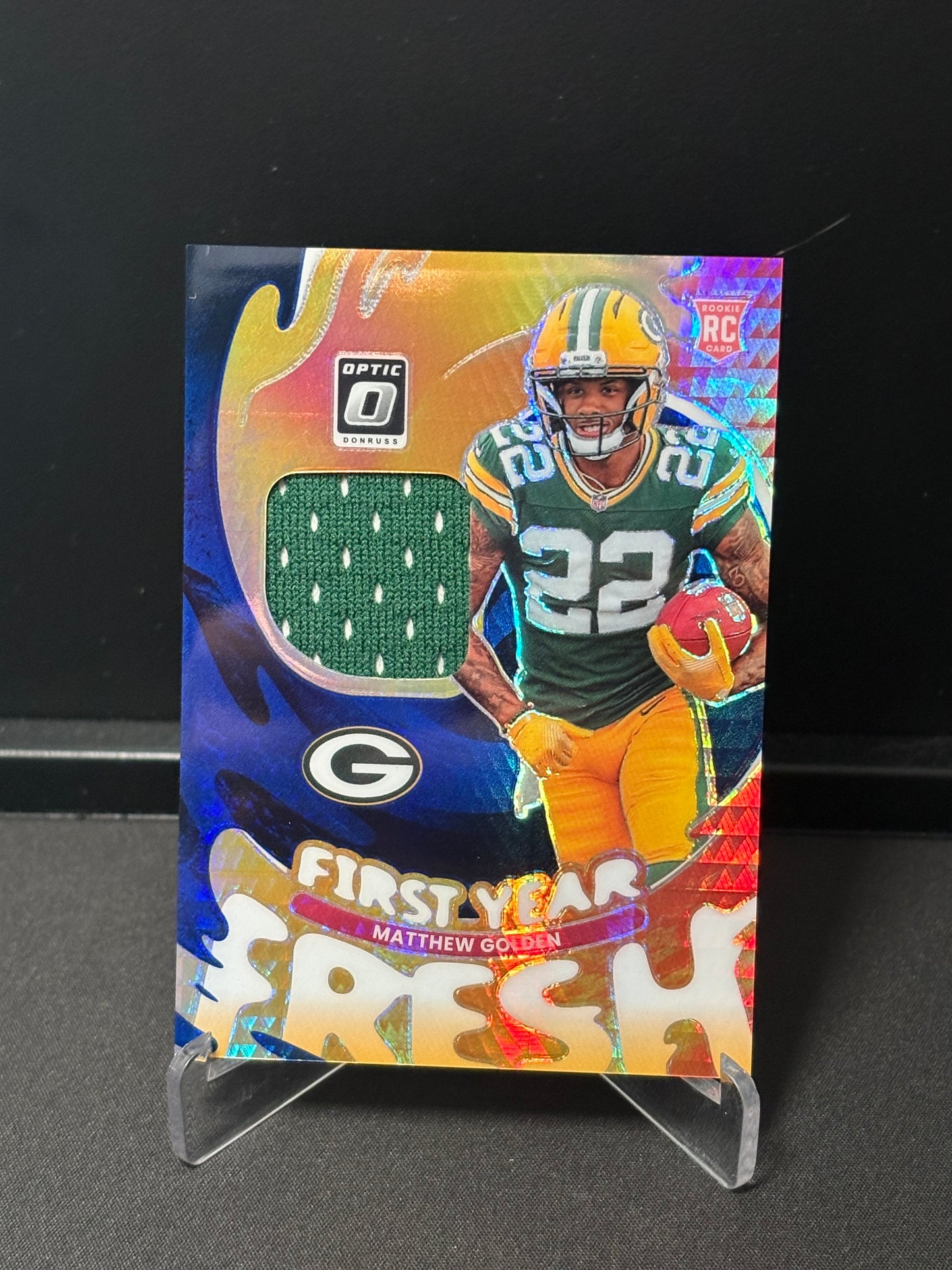 Matthew Golden RC Panini Donrus Optic 2025 "First Year Fresh" GreenBay Packers