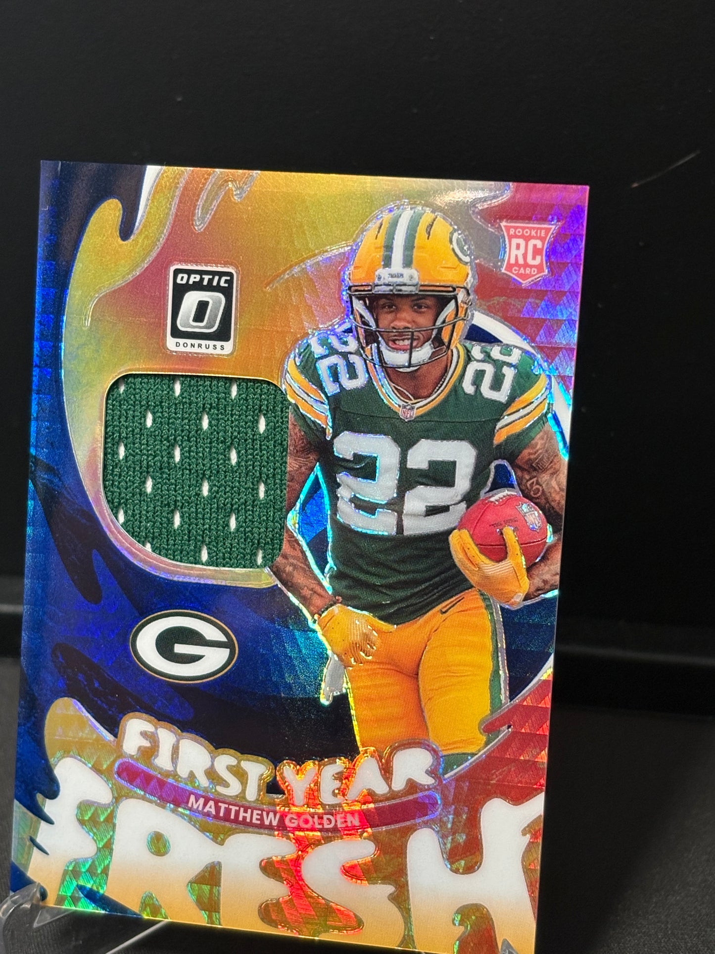 Matthew Golden RC Panini Donrus Optic 2025 "First Year Fresh" GreenBay Packers