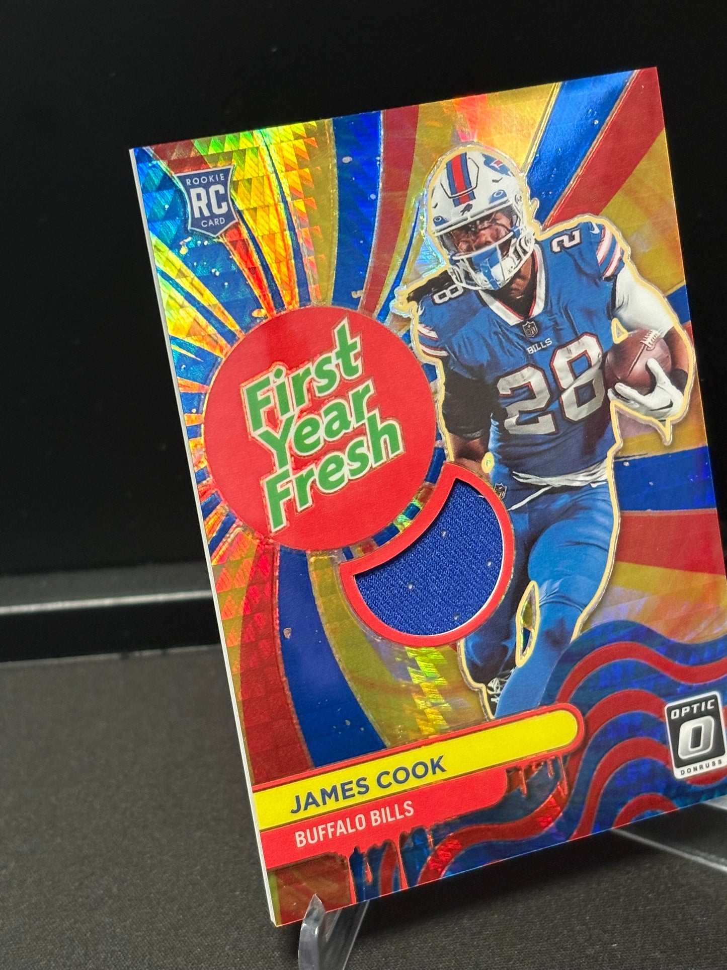 James Cook RC Panini Donrus Optic 2022 "First Year Fresh" Buffalo Bills
