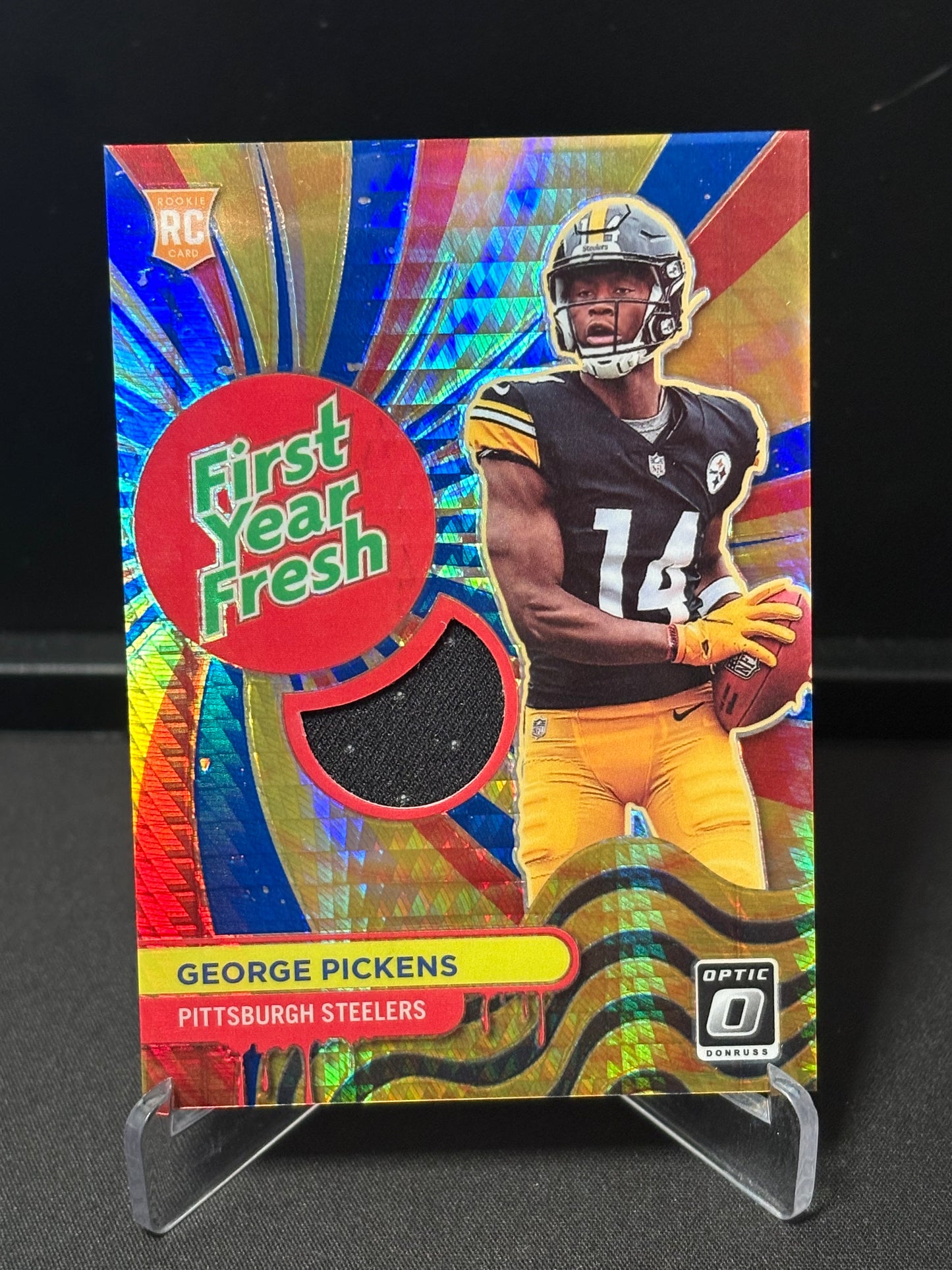 George Pickens RC Panini Donrus Optic 2022 "First Year Fresh" Pittsburgh Steelers