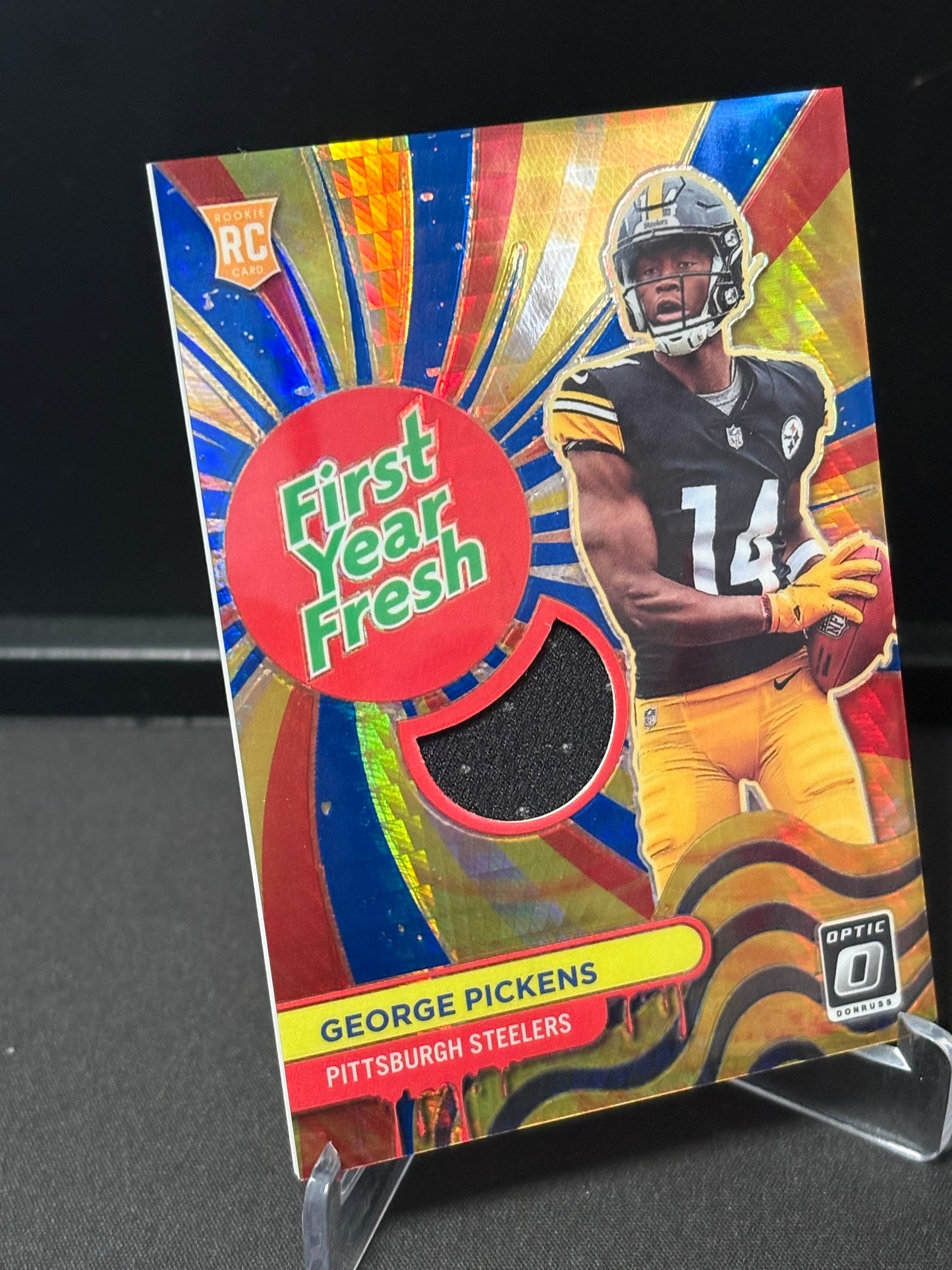 George Pickens RC Panini Donrus Optic 2022 "First Year Fresh" Pittsburgh Steelers
