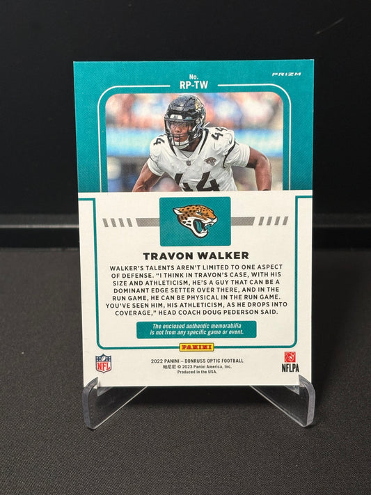 Travon Walker RC Panini Donruss Optic 2022 "Rookie Phenom" Jacksonville Jaguars