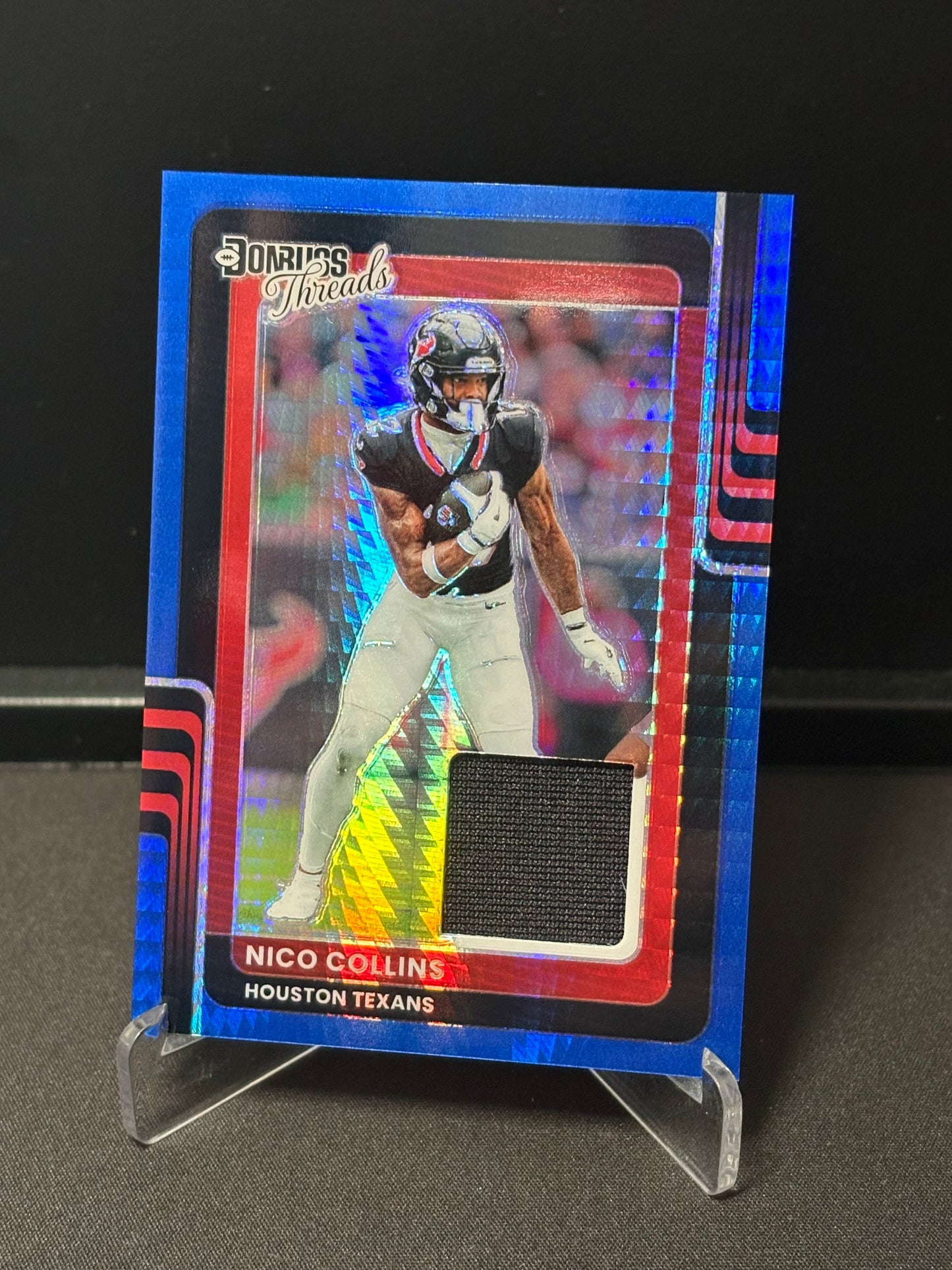 Nico Collins Panini Donruss Optic 2025 "Donruss Threads" Houston Texans