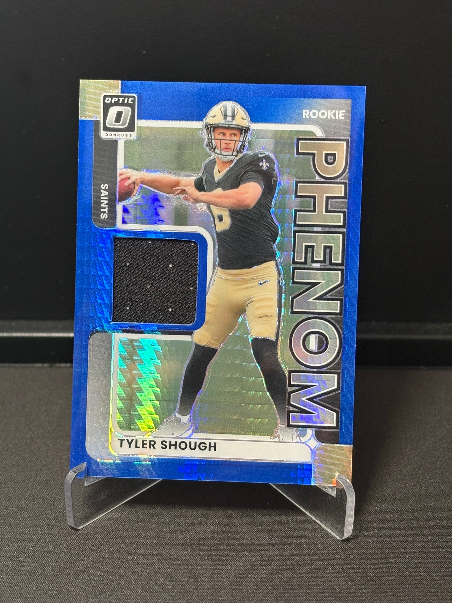 Tyler Shough RC Panini Donruss Optic 2025 "Rookie Phenom" New Orleans Saints