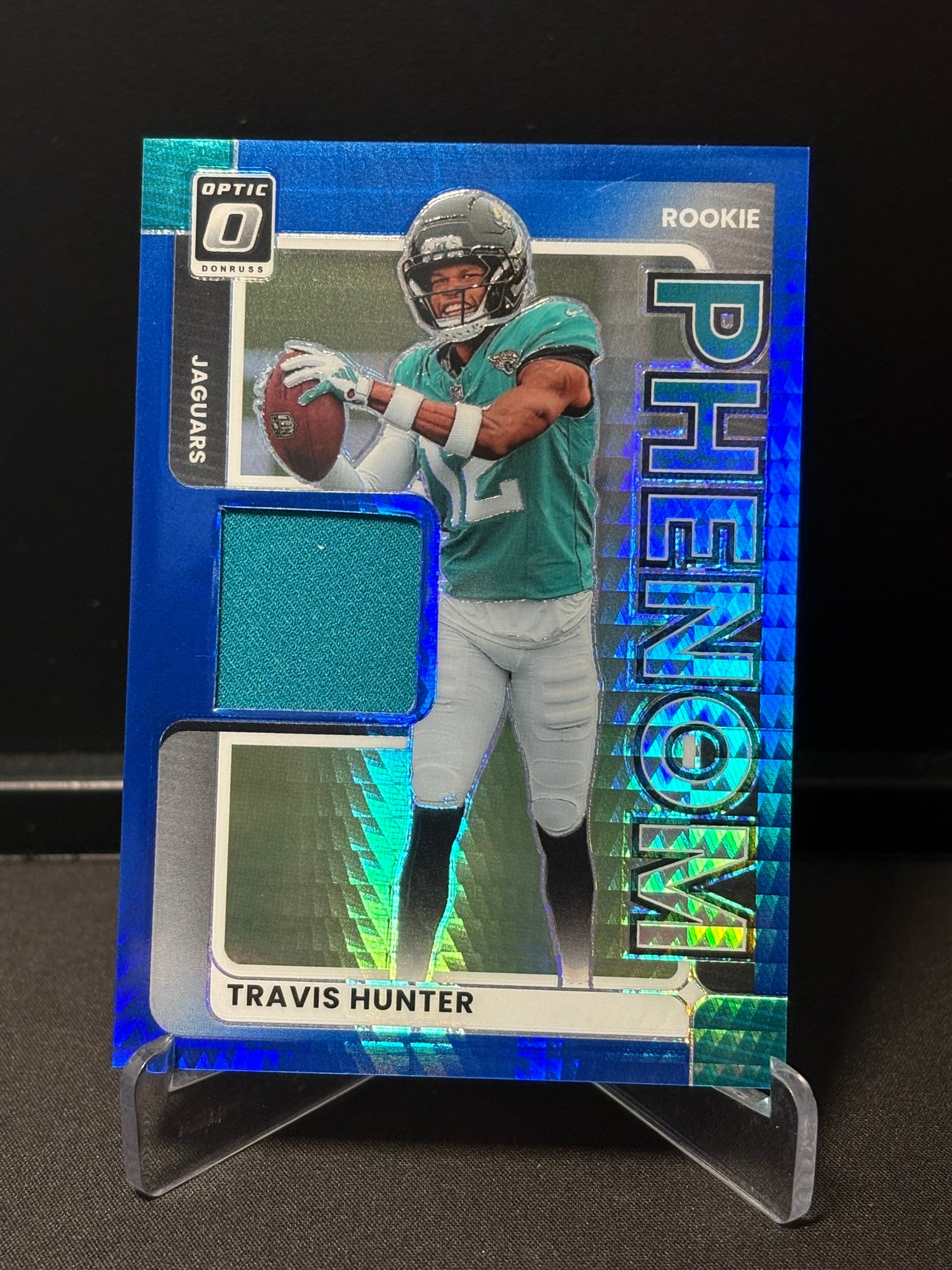 Travis Hunter RC Panini Donruss Optic 2025 "Rookie Phenom" Jacksonville Jaguars