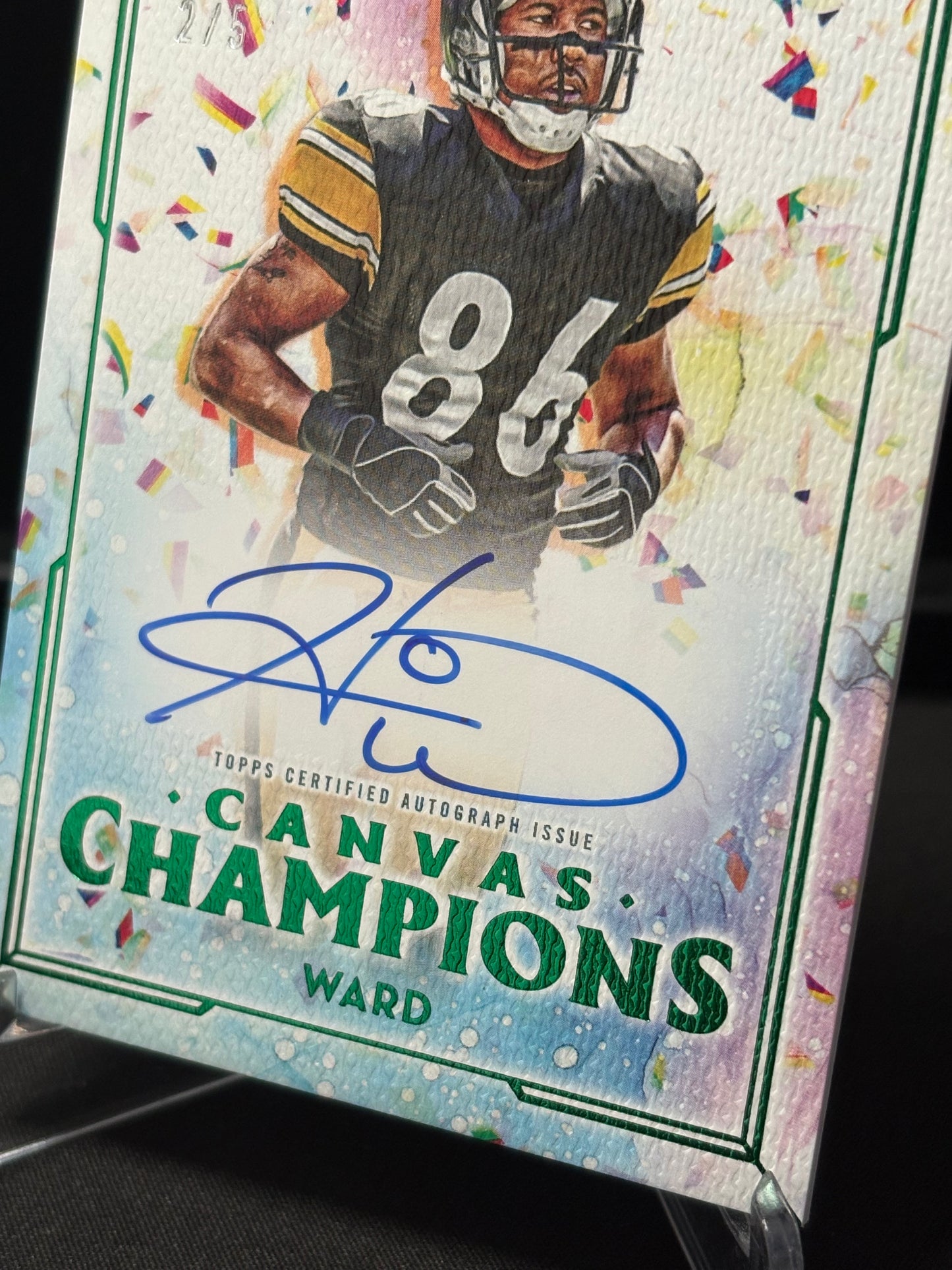 Hines Ward Topps Motif 2024 "Canvas Champions OnCard /5" Pittsburgh Steelers