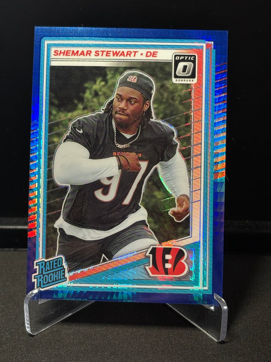 Shemar Stewart RC Donruss Optic 2025 "Blue Hyper" Cincinnati Bengals
