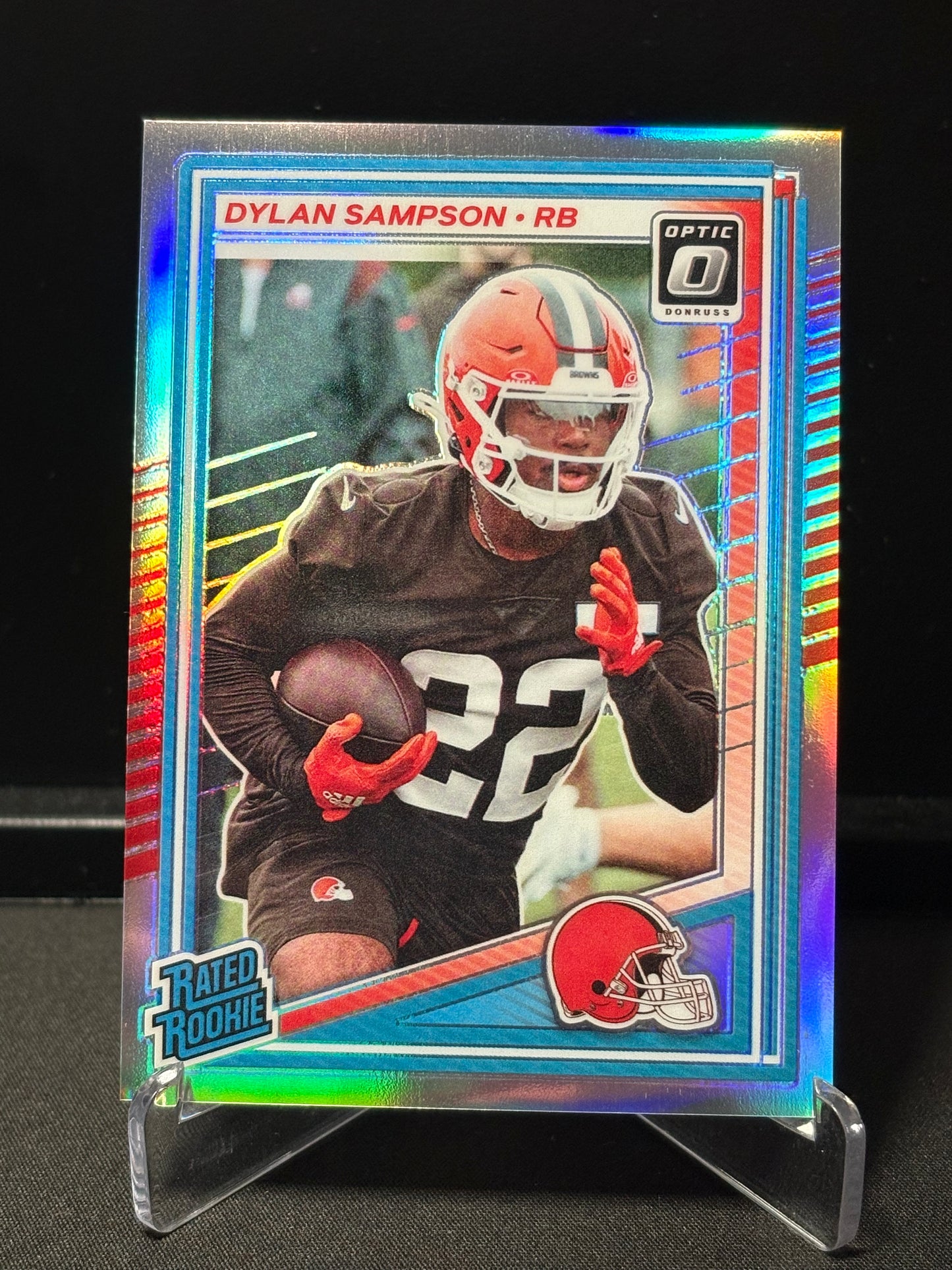 Dylan Sampson RC Donruss Optic 2025 "Silver Prizm" Cleveland Browns
