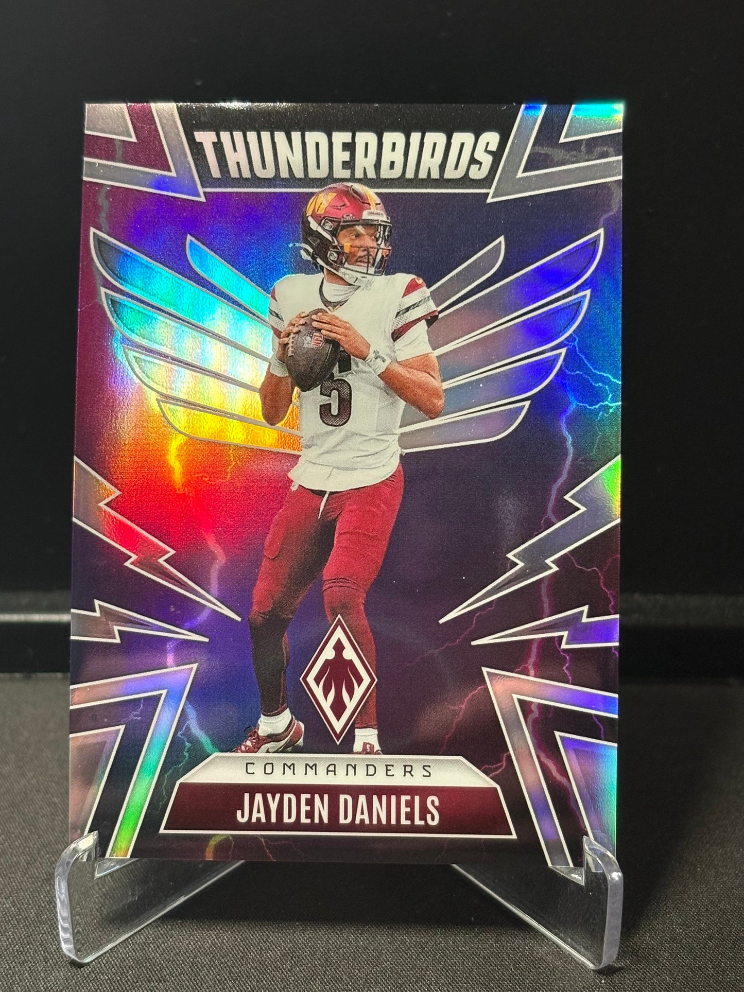 Jayden Daniels Panini Phoenix 2025 "Thunderbirds Prizm" Washington Commanders