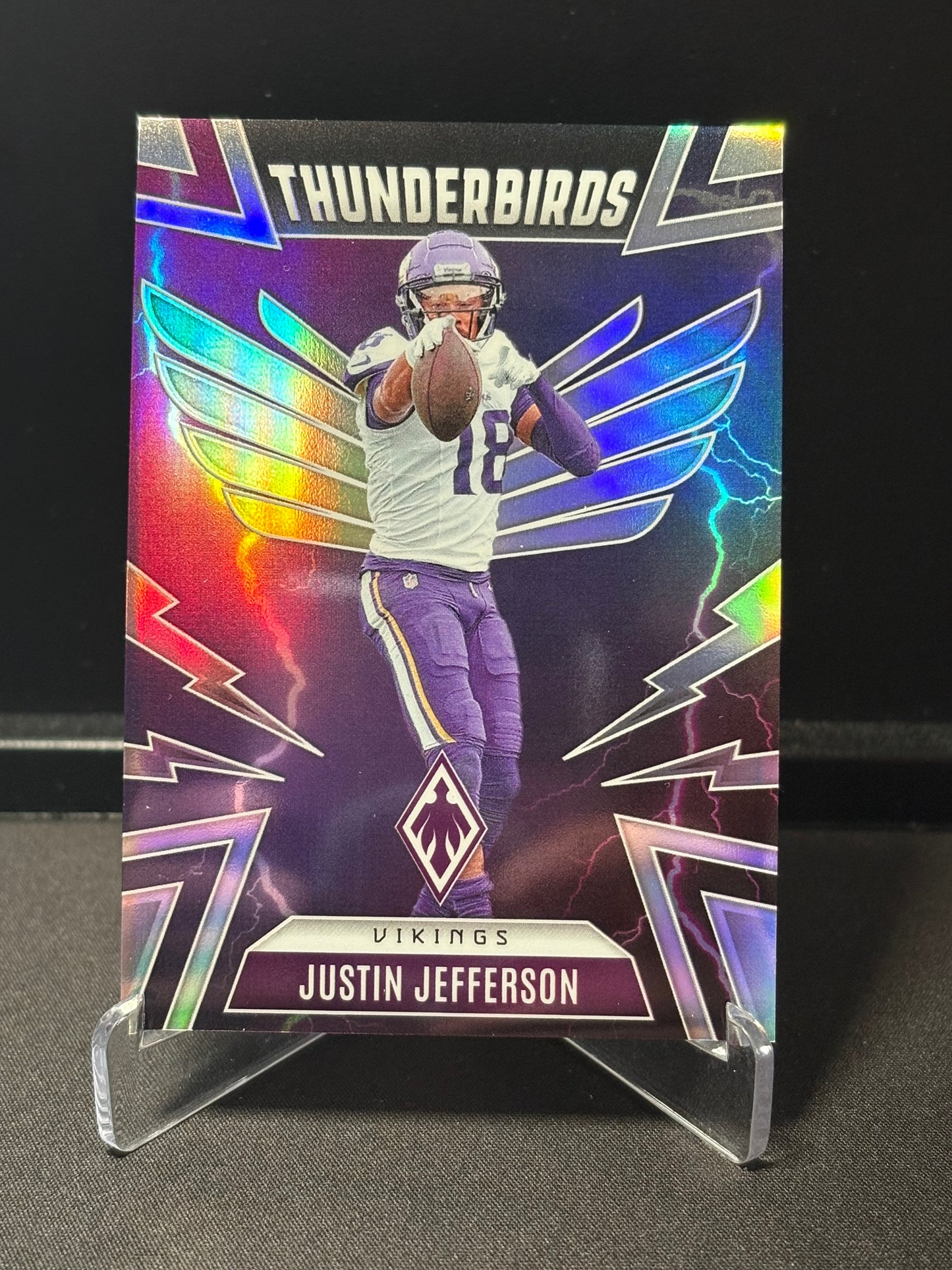 Justin Jefferson Panini Phoenix 2025 "Thunderbirds Prizm" Minnesota Vikings