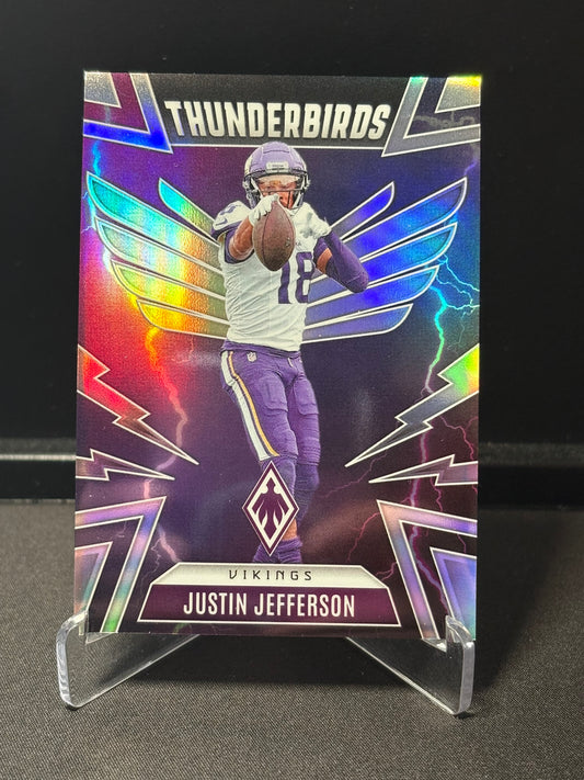 Justin Jefferson Panini Phoenix 2025 "Thunderbirds Prizm" Minnesota Vikings