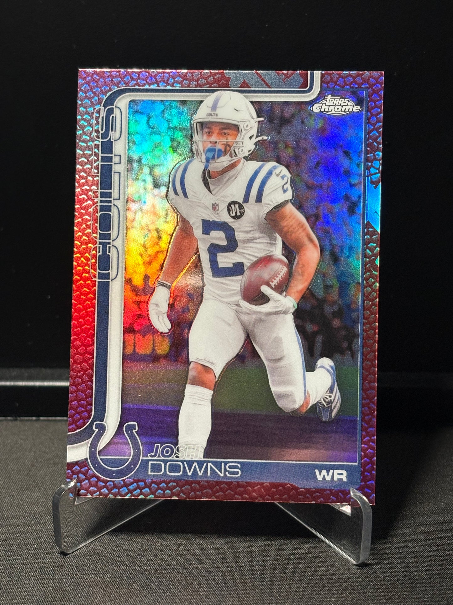 Josh Downs Topps Chrome 2026 "Leather" Indianapolis Colts
