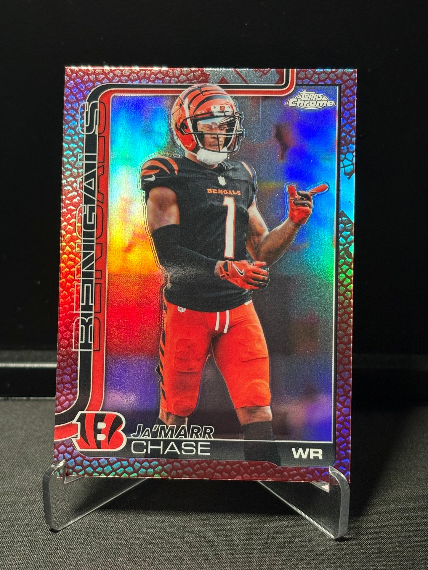Ja'Marr Chase Topps Chrome 2026 "Leather" Cincinnati Bengals