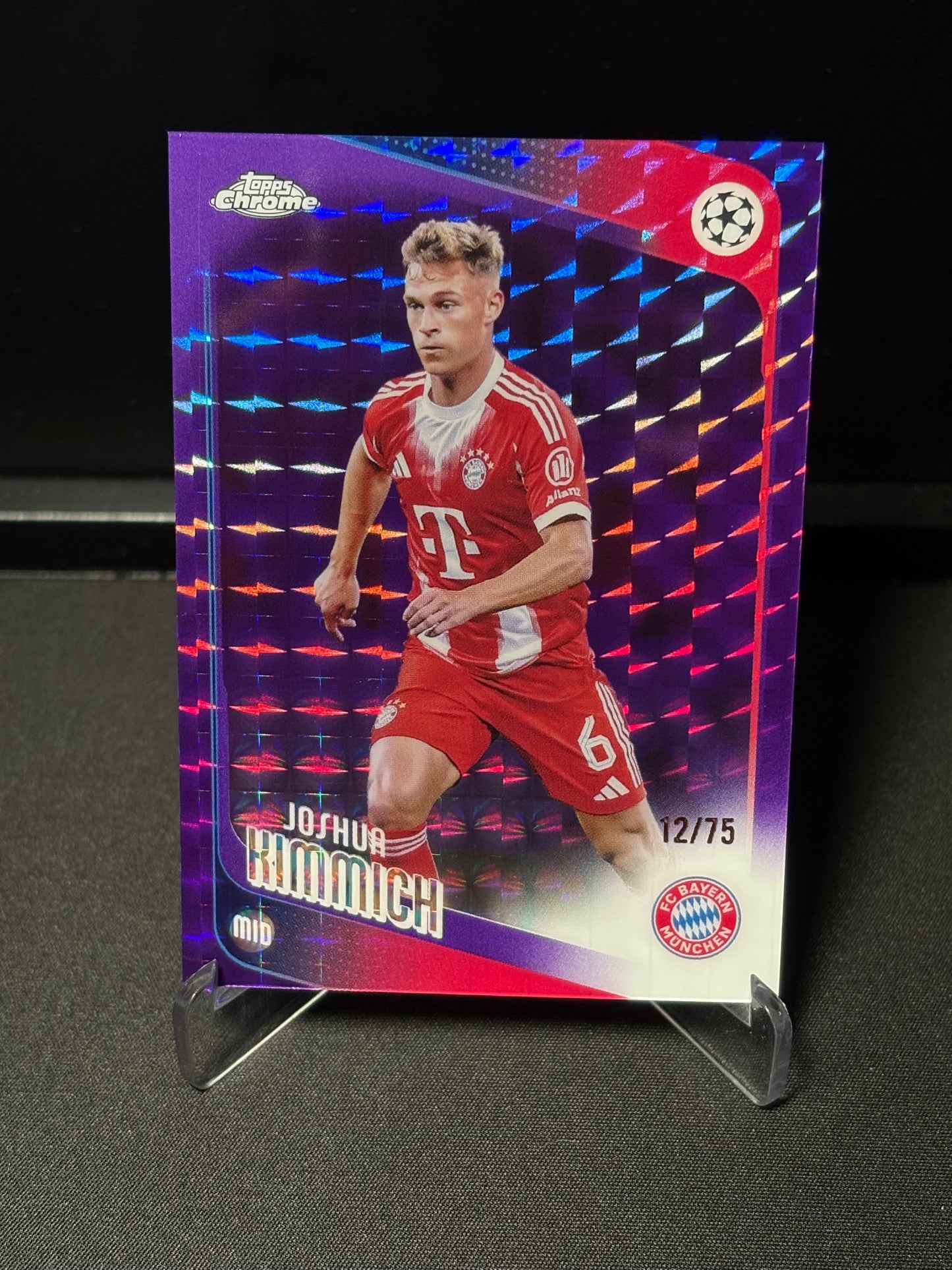 Joshua Kimmich Topps Chrome UCC 2026 "Purple Geometric /75" Bayern Munich