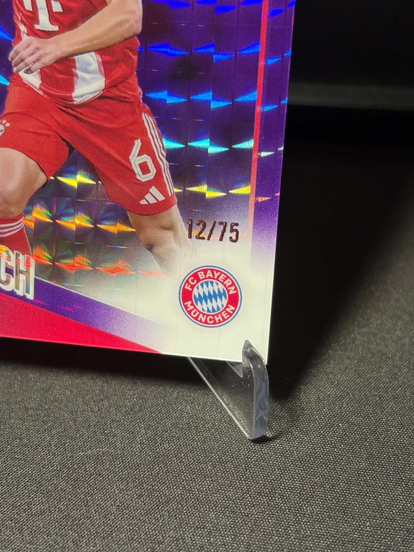 Joshua Kimmich Topps Chrome UCC 2026 "Purple Geometric /75" Bayern Munich