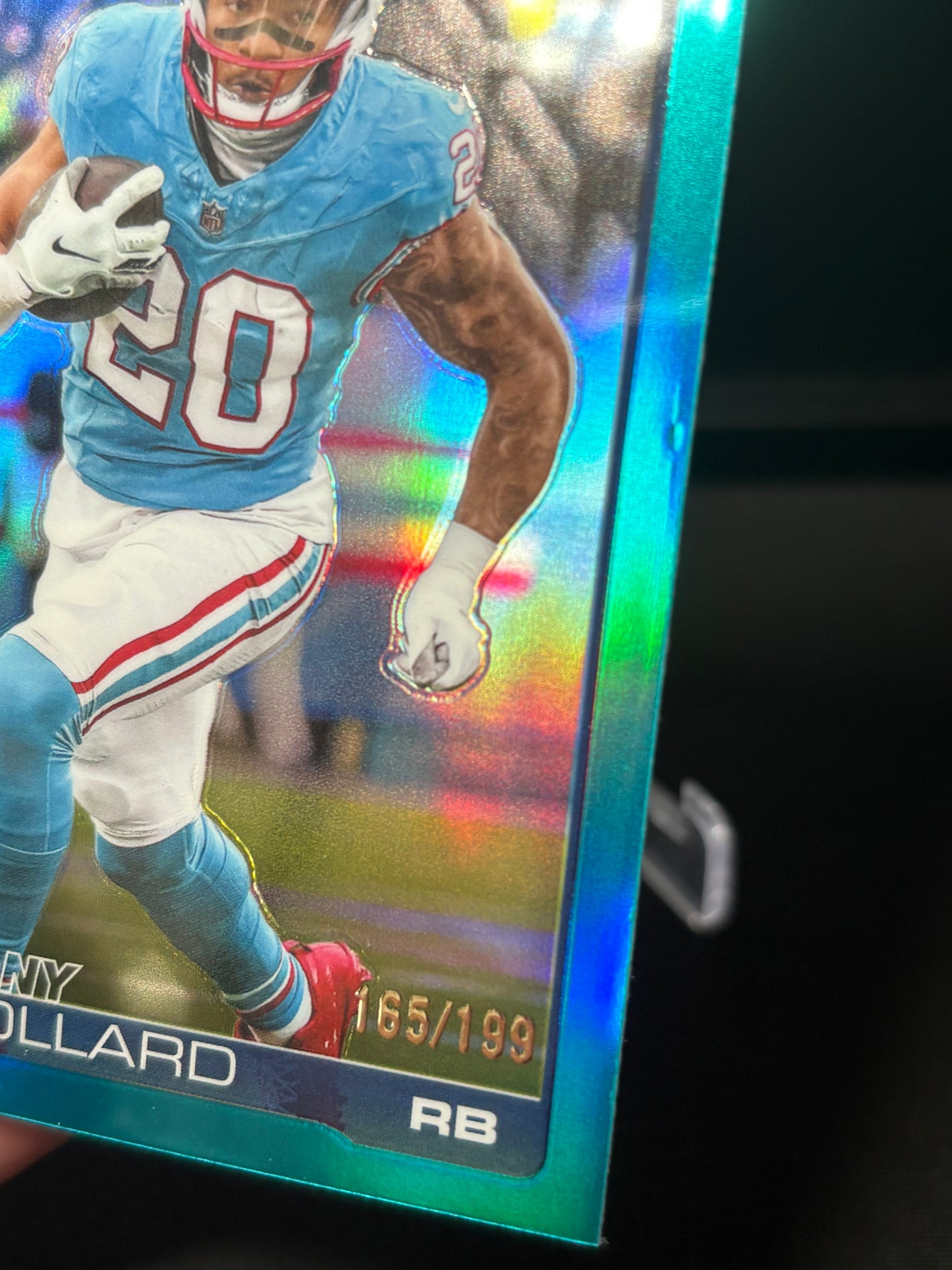 Tony Pollard Topps Chrome 2026 "Aqua /199" Tennessee Titans