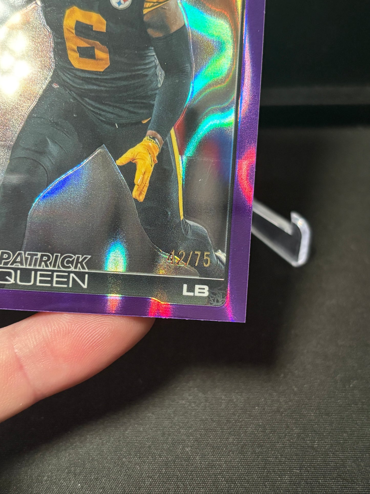 Patrick Queen Topps Chrome 2026 "Purple Lava /75" Pittsburgh Steelers