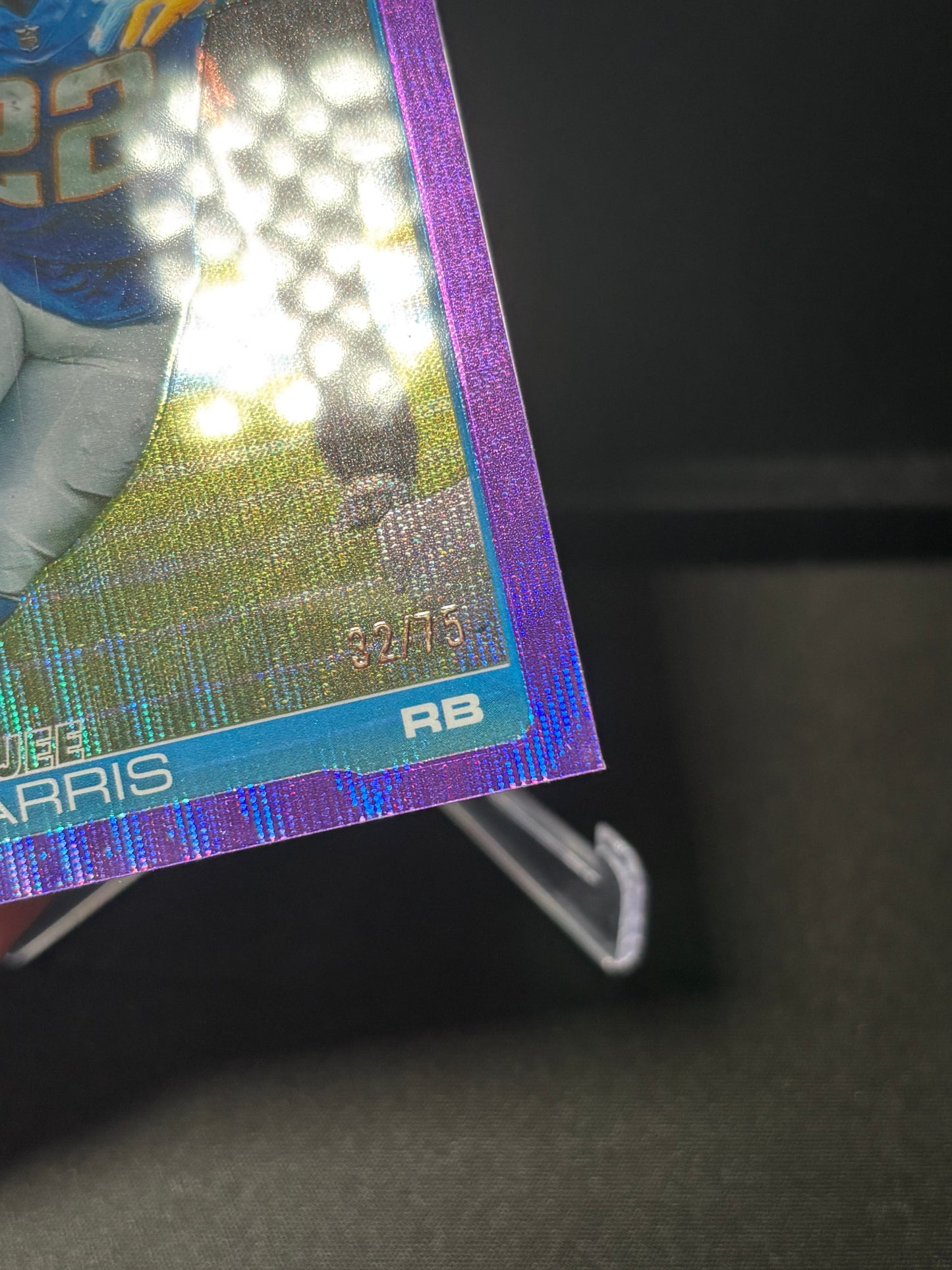 Najee Harris Topps Chrome 2026 "Purple Wave  /75" L.A Chargers