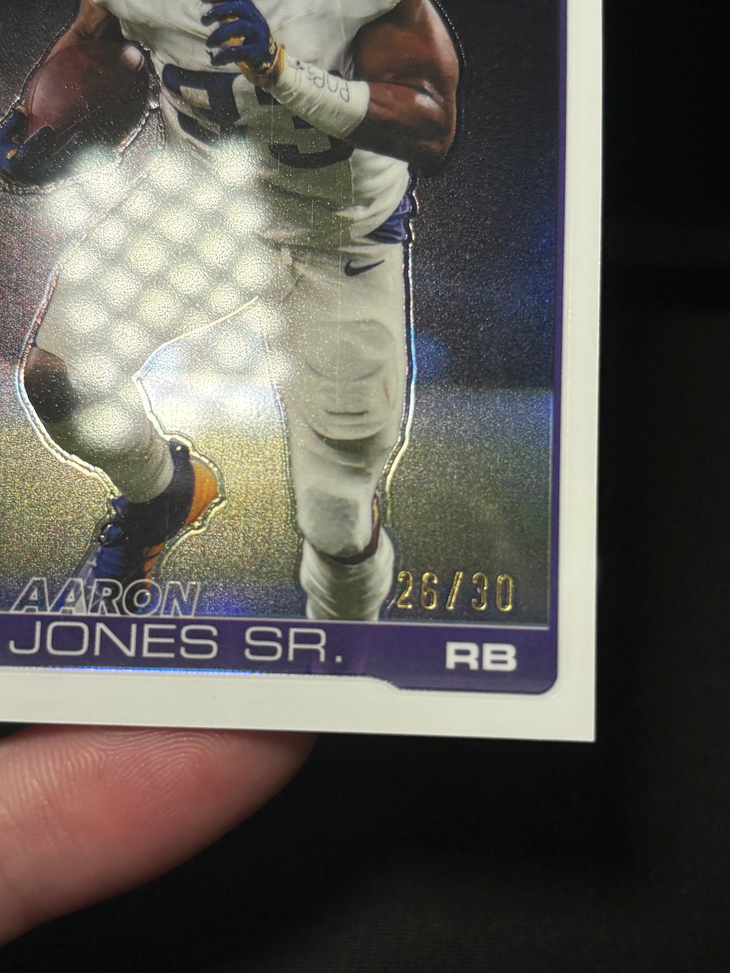 Aaron Jones Topps Chrome 2026 "White /30" Minnesota Vikings
