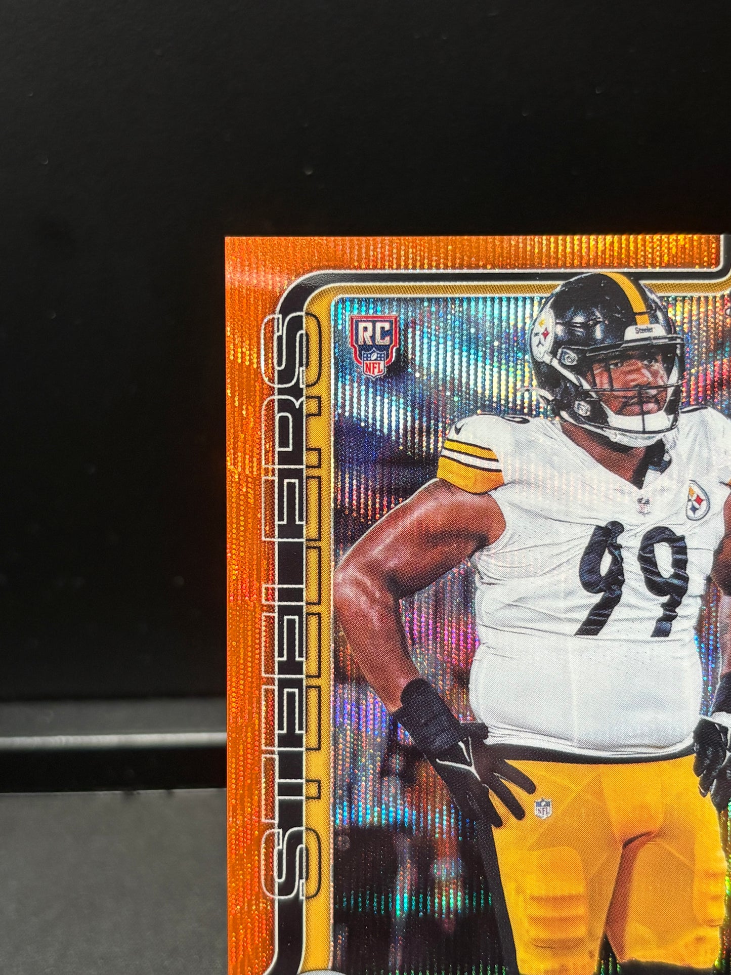Derrick Harmon RC Topps Chrome 2026 "Orange Wave /25" Pittsburgh Steelers