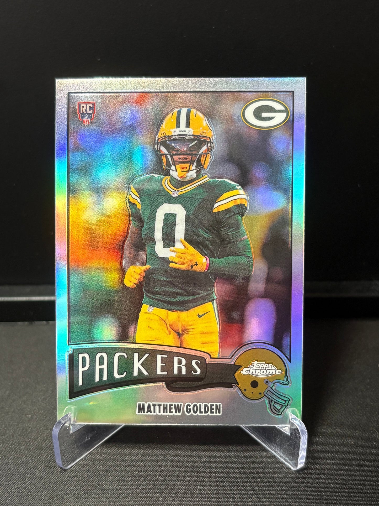 Matthew Golden RC Topps Chrome 2026 " 1975 Refractor" Green Bay Packers
