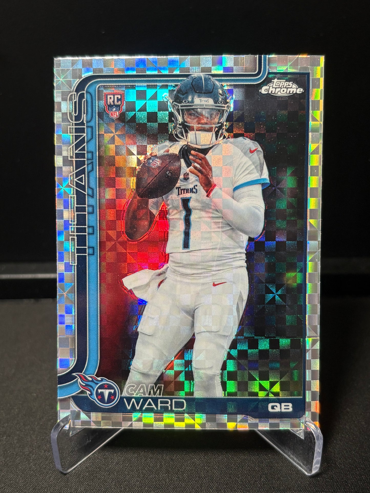 Cam Ward RC Topps Chrome 2026 "X-Fractor" Tennessee Titans
