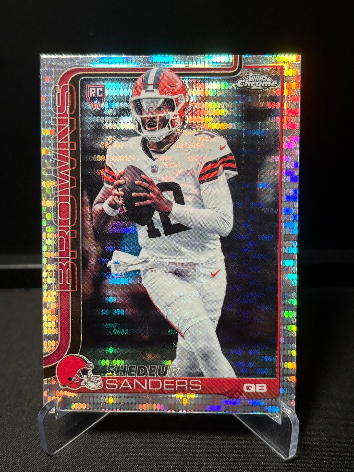 Shedeur Sanders RC Topps Chrome 2026 "Pulsar" Cleveland Browns