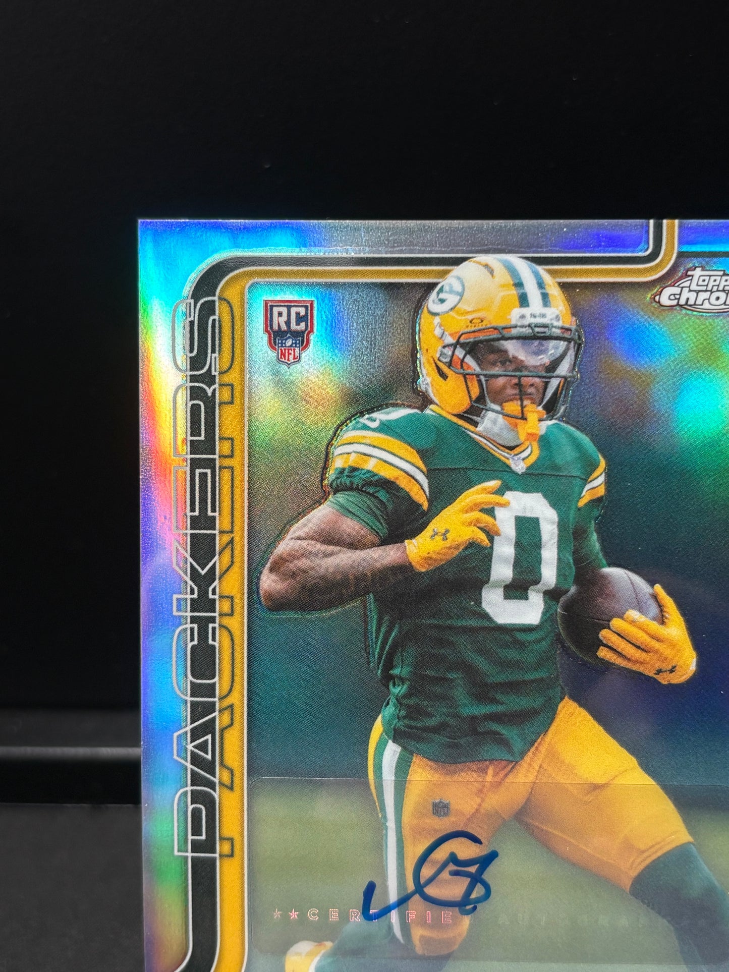 Matthew Golden RC Topps Chrome 2026 "Auto Refractor /499" Green Bay Packers