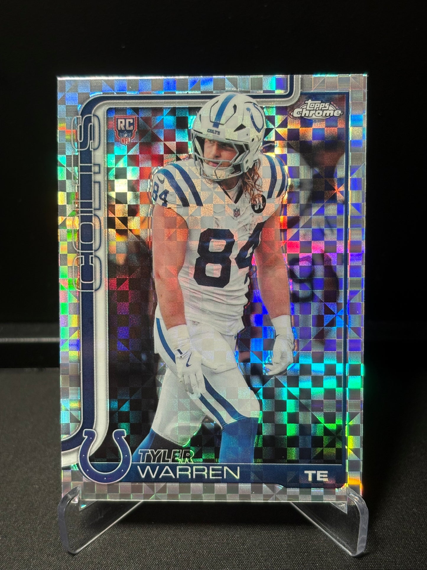 Tyler Warren RC Topps Chrome 2026 "X-Fractor" Indianapolis Colts