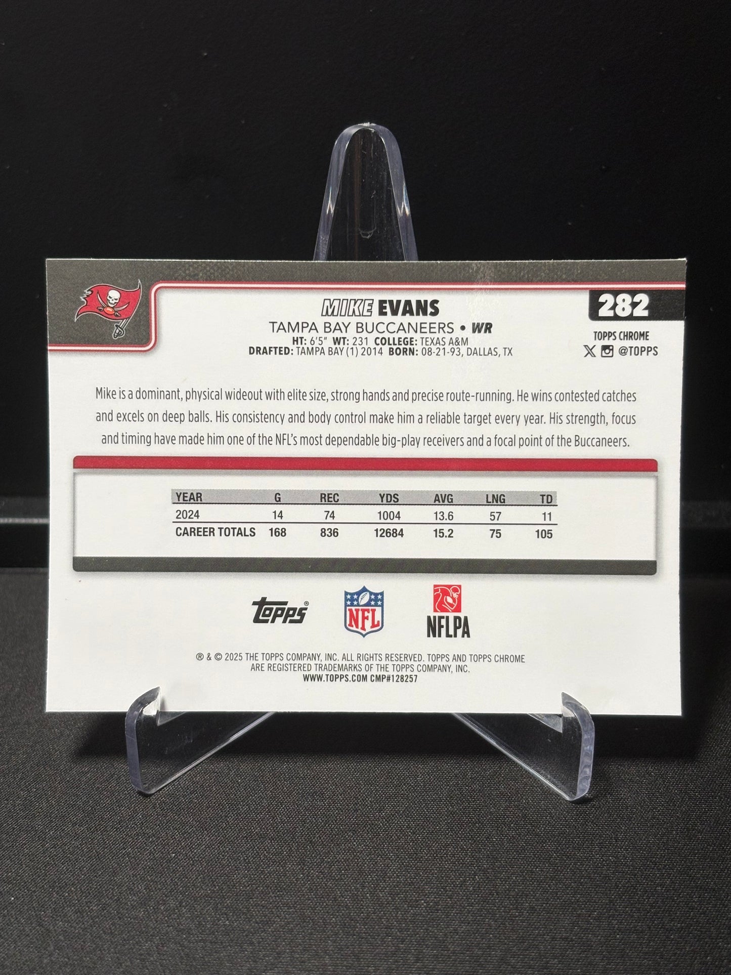 Mike Evans Topps Chrome 2026 "Pink X-Fractor" Tampa Bay Buccaneers