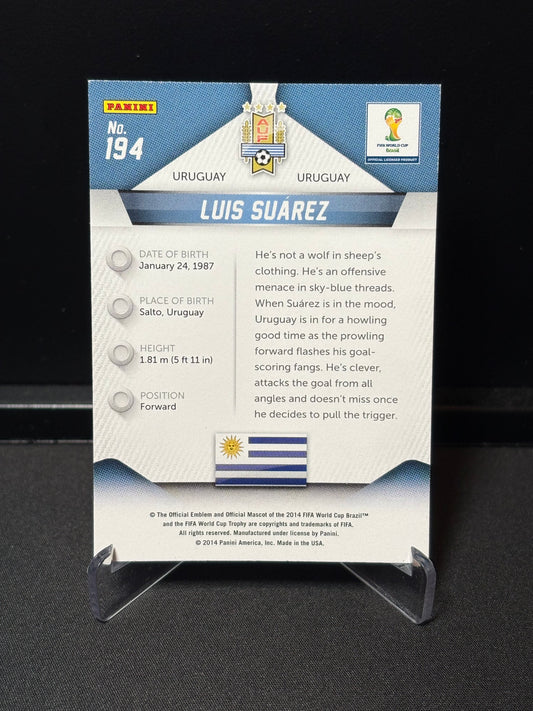 Luis Suarez Panini Prizm World Cup 2014 "Base" Uruguay