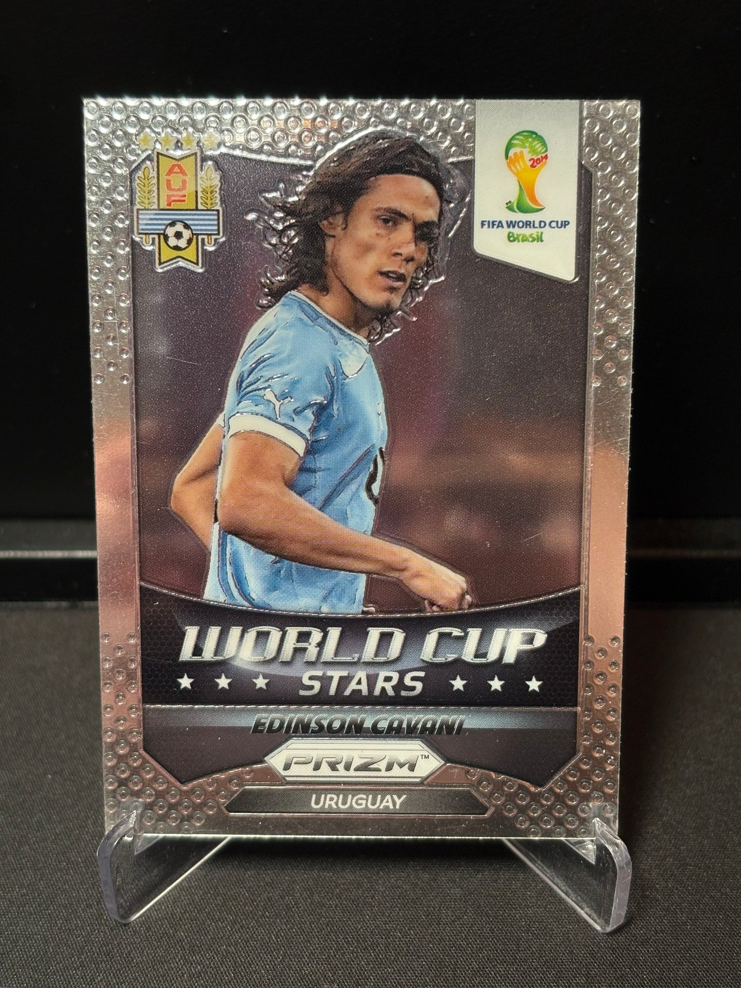 Edinson Cavani Panini Prizm World Cup 2014 "World Cup Stars" Uruguay