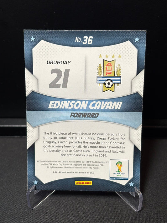 Edinson Cavani Panini Prizm World Cup 2014 "World Cup Stars" Uruguay