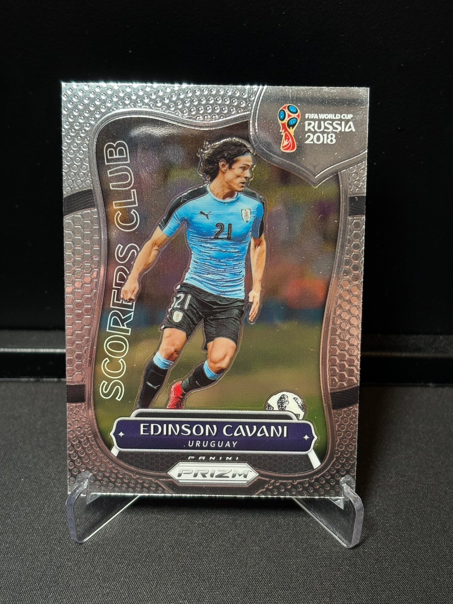 Edinson Cavani Panini Prizm World Cup 2022 "Scorers Club" Uruguay
