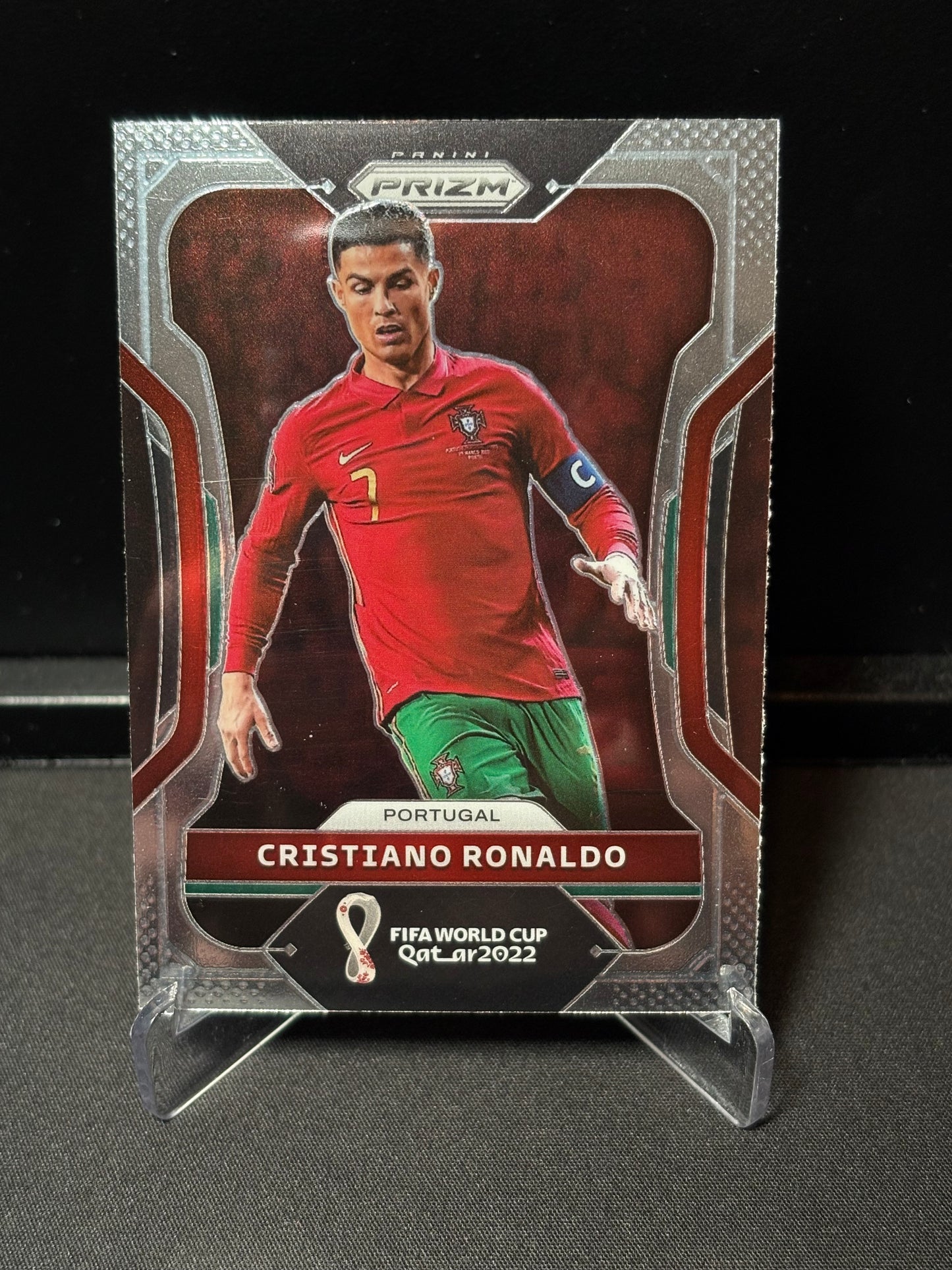 Cristiano Ronaldo Panini Prizm World Cup 2022 "Base" Portugal