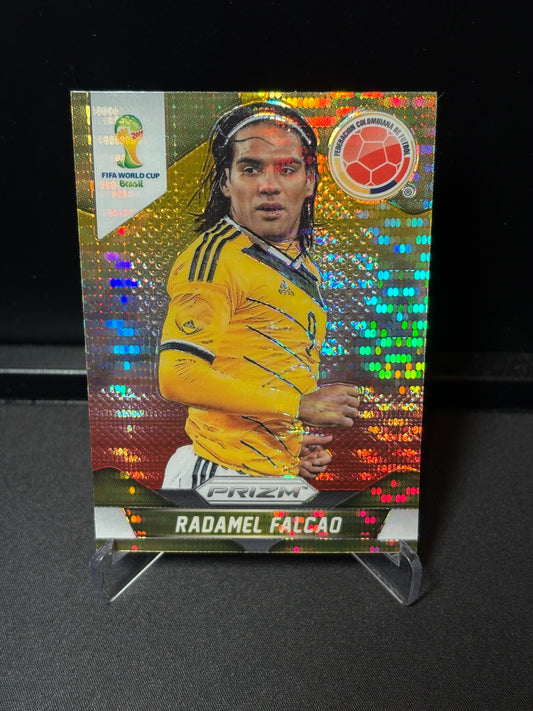 Radamel Falcao Panini Prizm World Cup 2014 "Yellow Red Pulsar" Colombie