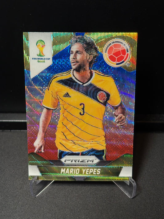 Mario Yepes Panini Prizm World Cup 2014 "Blue Red Wave" Colombie