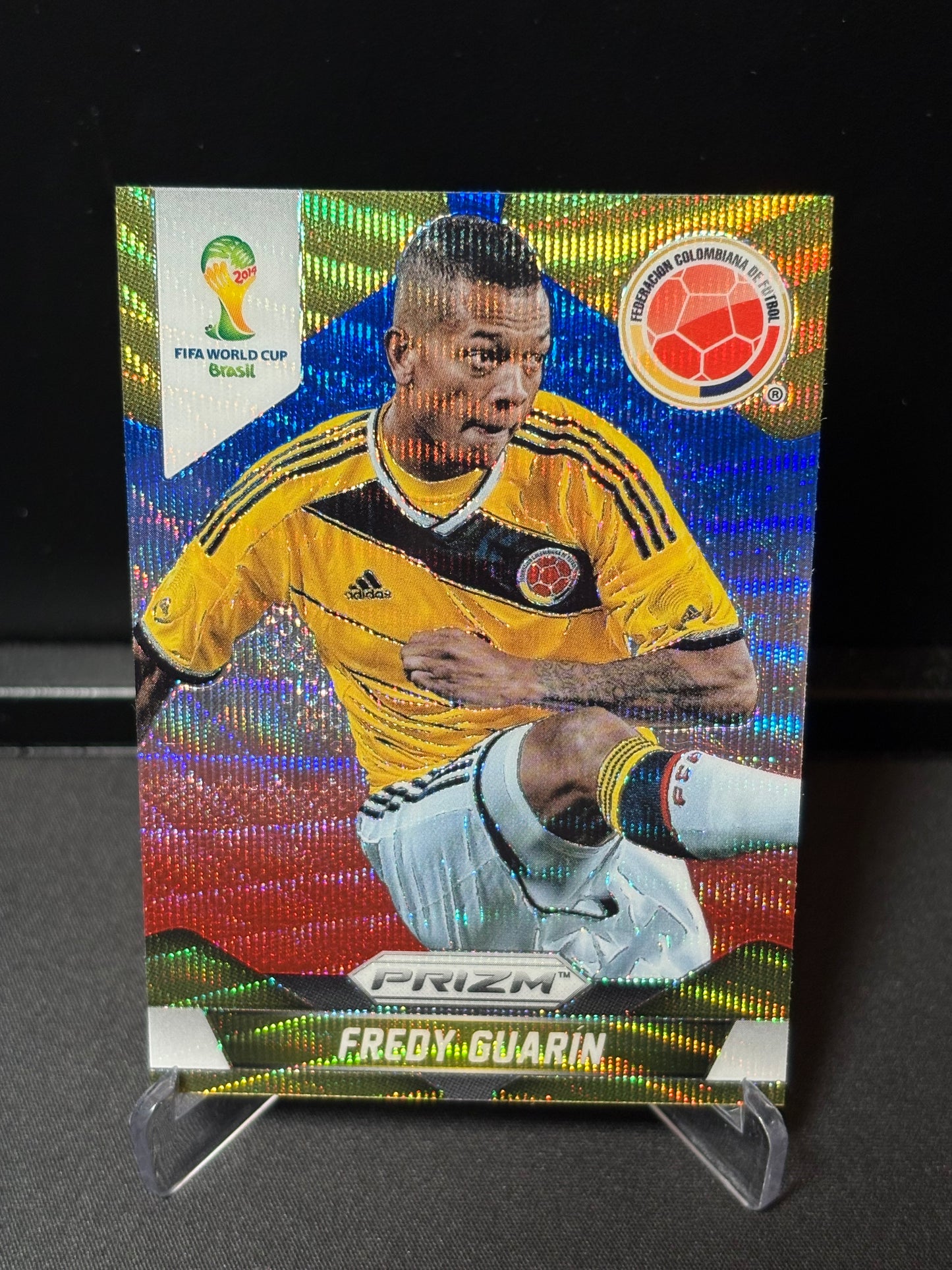 Fredy Guarin Panini Prizm World Cup 2014 "Blue Red Wave" Colombie